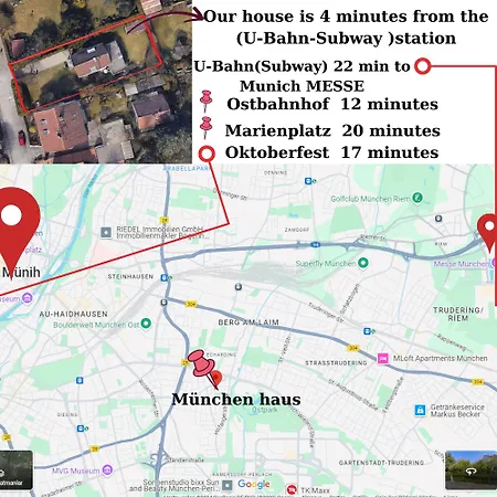 Проживание в семье Haus-centrum-messe-oktoberfest -7-24 Checkin Мюнхен